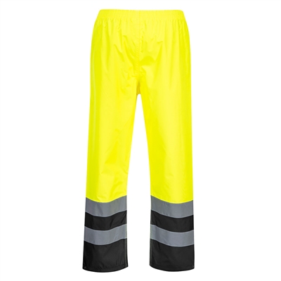 Portwest Hi-Vis Two Tone Traffic Pants Yellow/Black S486