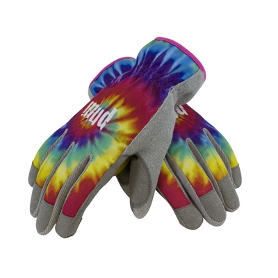 Mud Gloves Peace, Love & Mud Style Tie-Dye Gardening Gloves 029TD Case of 6