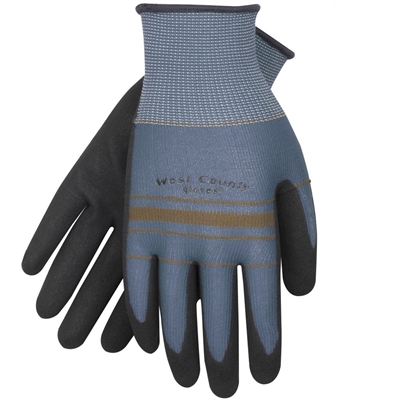 West County Unisex Slate/Apricot Gardening Grip Gloves 030SA Case of 6