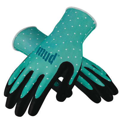 Mud Gloves Mud Polka Grip Style Pool Gardening Gloves 036P Case of 6
