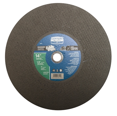 Century Drill & Tool 14 in. x 1/8 in. Masonry Saw Blade 08515 Case of 2