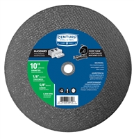 Century Drill & Tool 10 in. x 1/8 in. Masonry Abrasive Cutting Wheels 08610 Case of 2
