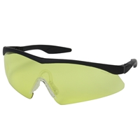 Safety Works Indoor/Outdoor Semi-Rimless Safety Glasses with Straight Temple Yellow Lens 10021280 Case of 6