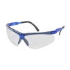 Safety Works Anti-Scratch/Anti-Fog Padded Brow Guard Safety Glasses with Blue Frame Clear Lens 10041055 Case of 12