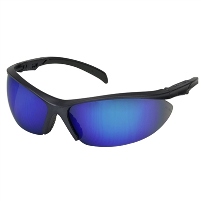 Safety Works  Outdoor Essential Adjust 1144 Blue Mirrored Safety Glasses 10083070 Case of 16