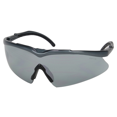 Safety Works Unisex Outdoor Essential Adjustable 1150 Sky Blue Mirror Lens Safety Glasses 10083078 Case of 16