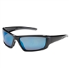 Safety Works Outdoor Essential Style Blue Mirrored Lens Safety Glasses 10087604 Case of 12
