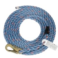 Safety Works  50-ft 5/8â€³ Rope with LC Snaphook Vertical Lifeline 10096605
