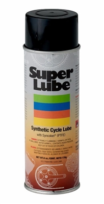 Super Lube Cycle Lube Synthetic Lubricant with Syncolon (PTFE) (Aerosol) - 33006 6 oz. Case of 12