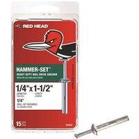 Red Head 35203 Hammer Set 1/4" x 1-1/2" Light Duty Anchor