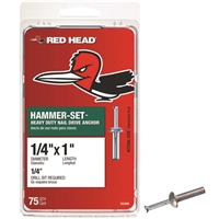 Red Head 35300 Hammer Set 1/4" x 1" Light Duty Anchor