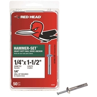 Red Head 35303 Hammer Set 1/4" x 1-1/2" Light Duty Anchor