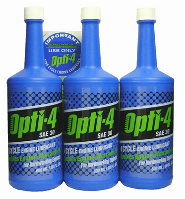 Opti-4 30W 2X Engine Warranty 4 Cycle Oil 20 Oz Bottle 43024 Case of 24