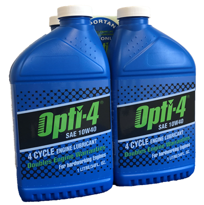 Opti-4 10W-40 2X Engine Warranty 4 Cycle Oil 34 Oz Bottle 43141 Case of 12