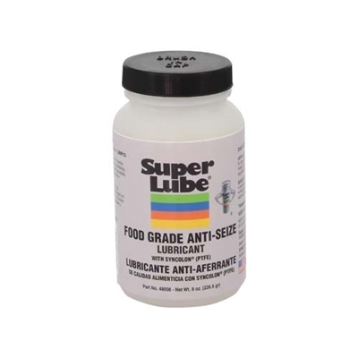 Super Lube Food Grade Anti-Seize Lubricant with Syncolon (PTFE) 8 oz. Brush Bottle 48008 Case of 6