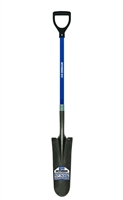 Seymour 14 Ga. 16" Drain Spade Shovel 30" Blue Fiberglass Handle 49459LO