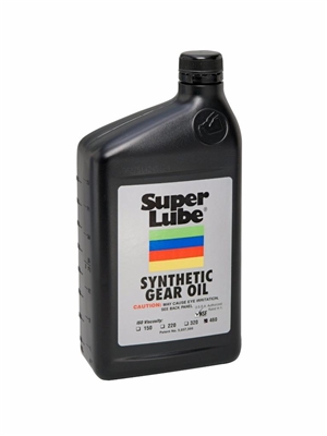Super Lube Synthetic Gear Oil ISO 150 1 Quart Bottle 54100 Case of 12