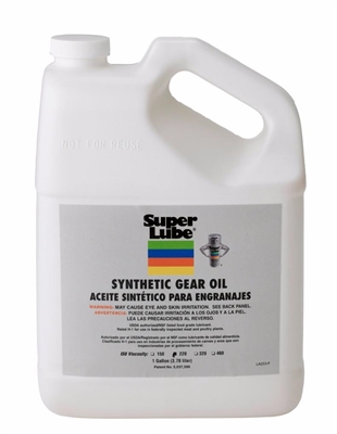 Super Lube Synthetic Gear Oil ISO 220 1 Gallon Bottle 54201 Case of 4