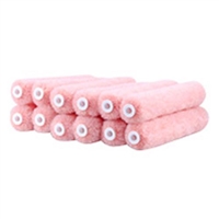 Rollerlite 6AP038-12 6" x 3/8" Pink Polyester Mini Roller Covers 96 pack
