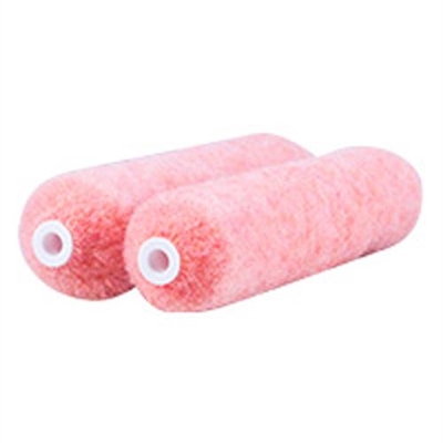 Rollerlite 6AP050D 6" x 1/2" Pink Polyester Mini Roller Covers 24 pack