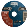 Century Drill & Tool 4-1/2 in. x 1/16 in. Thin Metal Cutting Wheel 75522 Case of 10