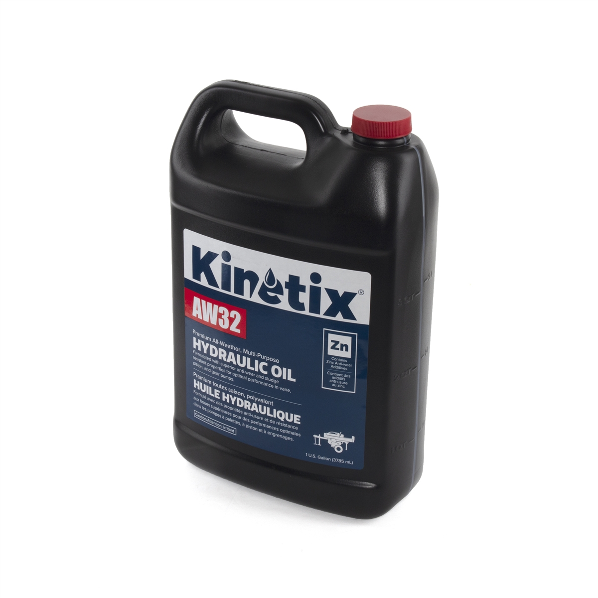 Kinetix Premium All-Weather Multi-Purpose AW32 Hydraulic Oil 1 Gallon 80069  Case of 6