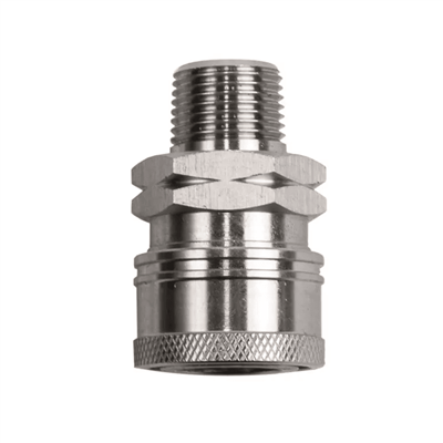 BE Pressure MNPT 3/8" Quick Connect Stainless Steel Couplers 85.300.108S
