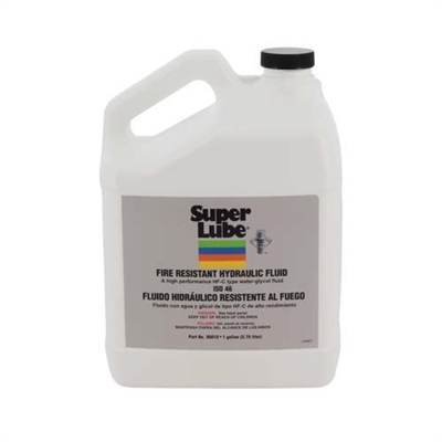 Super Lube Fire Resistant Non-Flammable Hydraulic Fluid 1 Gallon Bottle 86010 Case of 4