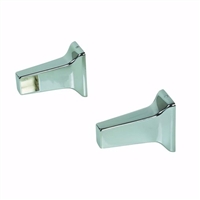 Jones Stephens 5/8" Chrome Plated Concealed Mount Tower Post Toilet Paper Backets, 1 Pair 97185