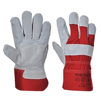 Portwest Premium Chrome Rigger Gloves Red/Gray A220