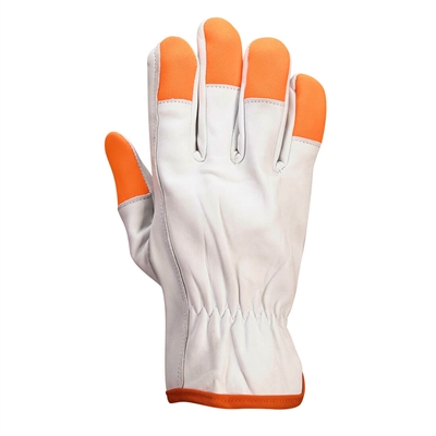 Portwest Orange Tip Driver Gloves (12pk) White A261
