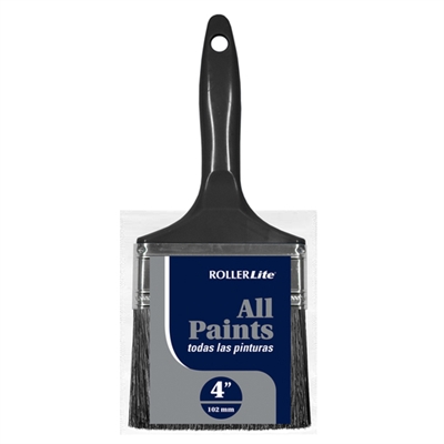 Rollerlite All Paints 4" Flat Paint Brush ALL-40 Case of 12