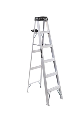 Louisville Ladder 6 Foot Aluminum Industrial Step Ladder AS3006