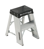 Louisville Ladder Type IAA 2 Foot Lightweight Aluminum Heavy Duty 375lb Load Capacity Industrial Platform Step Stool AY8002