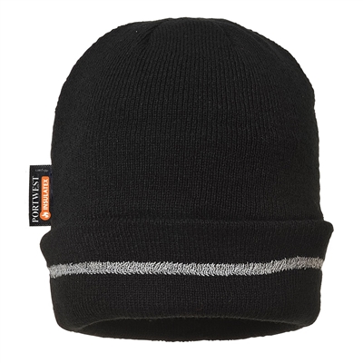 Portwest Reflective Trim Knit Hat Insulatex Lined B023