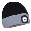 Portwest Two Tone LED Rechargeable Beanie Black/Gray B034