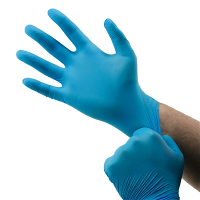 Boss Gloves Disposable Nitrile Gloves Blue B21101 Case of 360
