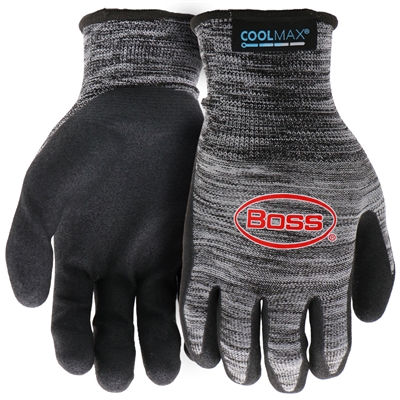 Boss Gloves Tactile Grip with COOLMAX CORE Technology Gloves Black B31151 Case of 12