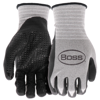 Boss Gloves Tactile Grip Glove Gray B31181 Case of 12