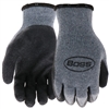 Boss Gloves Crinkle Coatings Grip Gloves Gray B32041 Case of 12
