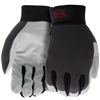Boss Gloves Job Master Leather Palm Work Gloves Gray B51091 Case of 12