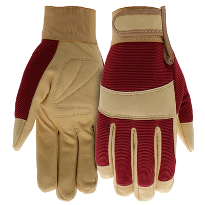 Boss Gloves Women's High Performance Utility Glove Burgundy B52041 Case of 12