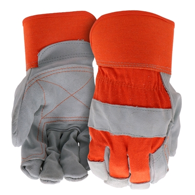 Boss Gloves Guard Leather Palm Gloves Orange B71031-3P Case of 12