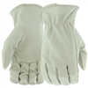 Boss Gloves Pigskin Leather Drivers Work Gloves White B83071 Case of 12