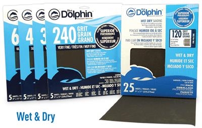 Blue Dolphin Wet and Dry 9"x11" Sanding Paper SP SC9115 Case of 50 Sheets