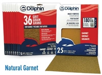 Blue Dolphin Natural Garnet 9"x11" Sanding Paper SP GP91125 Case of 125 Sheets