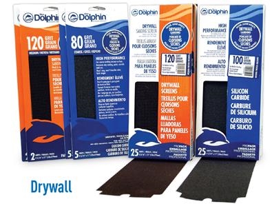 Blue Dolphin Silicon Carbide 4-3/16" x 11" Drywall Screens SP SM41102 Case of 50