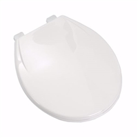 Jones Stephens Slow-Close Standard Plastic Seat, White, Round Closed Front with Cover C1106S00