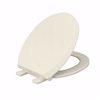 Jones Stephens Bone Premium Plastic Toilet Seat, Closed Front with Cover, Slow-Close and QuicKlean&reg; Hinges, Round C1606S01