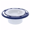 Jones Stephens 3" x 4" PVC Closet Flange with Metal Ring and Knockout C52340